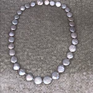 Honora freshwater silvery gray pearl necklace